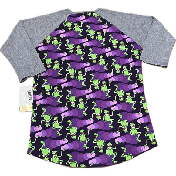 LulaRoe Randy Kermit the frog shirt size S - Picture 2 of 7